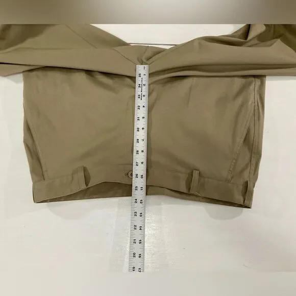 Nike Dri Fit Golf Pants Mens 34x34 Tan Lightweight Flat Front Casual - Picture 12 of 14
